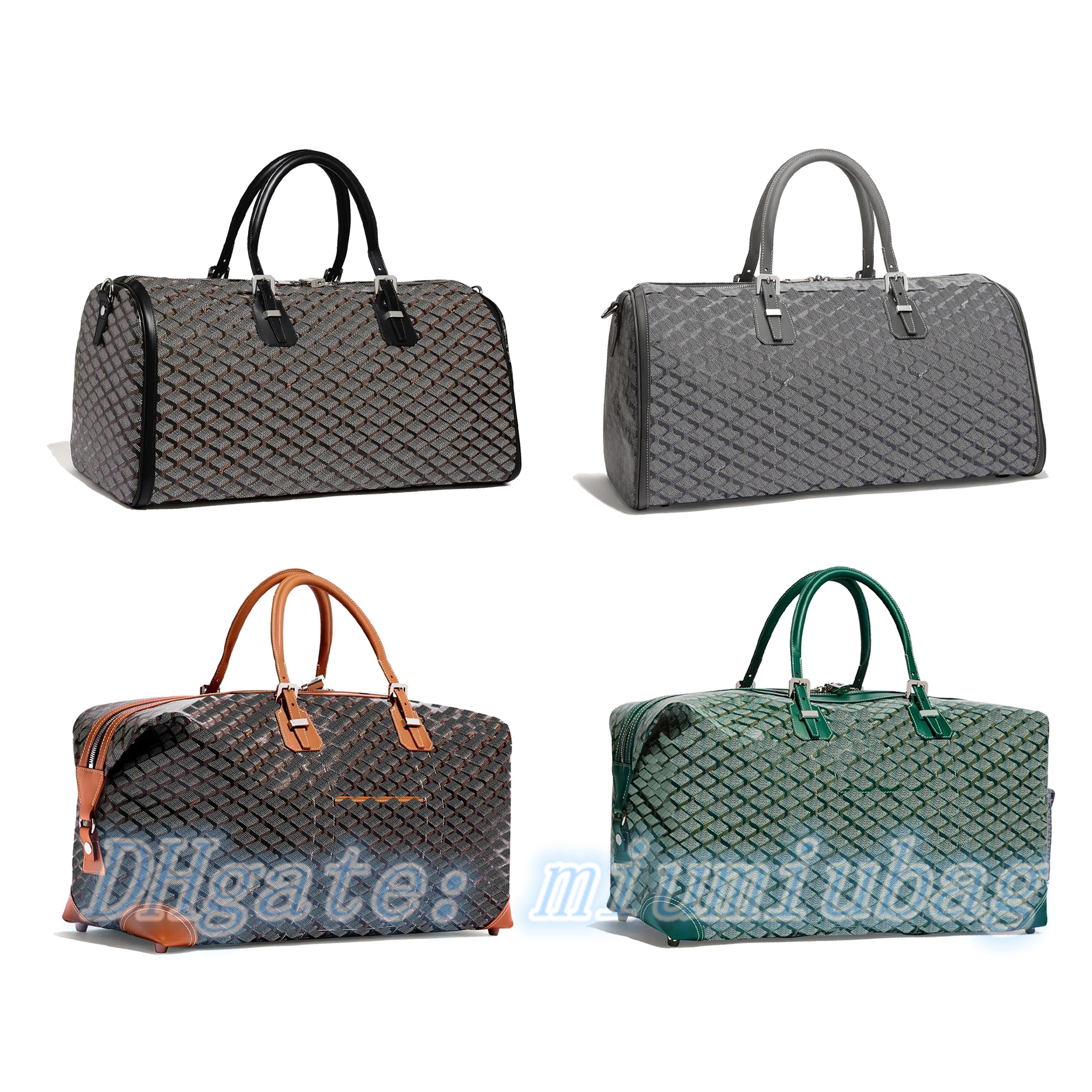 

luxurys Duffel Bags travel totes BOEING Luxury Designer Genuine Leather Outdoor sports bags crossBody Shoulder Bag men women's classic gym Handbag clutch wallets, Black+brown-50cm