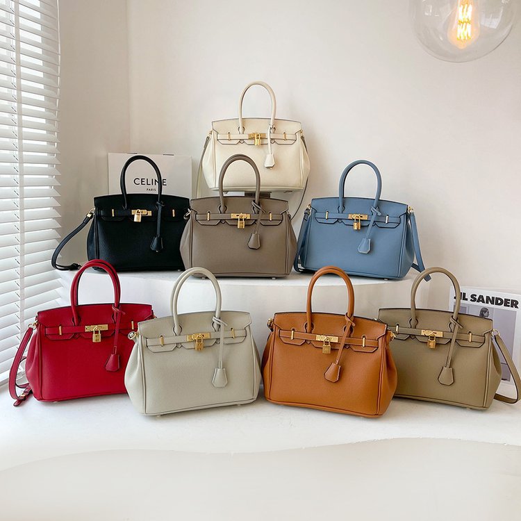Women Luxurys Designer Kellies Birkin Bag Top Cowhide Leather 25CM 30CM Tote Shoulder Classic Handle Fashion Gold Hardware Lady Crossbody Handbag-image-827765797