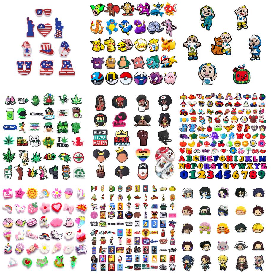 

Shoe Parts Accessories Shoes Charms For Croc Cartoon Character Decoration Bracelet Wristband Clog Drop Delivery 2022 Am7Zd