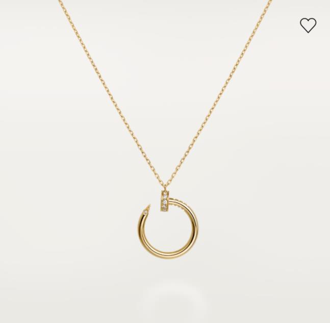 

Fashion Silver designer nail Necklace for lady women mens Party wedding lovers gift engagement couple jewelry