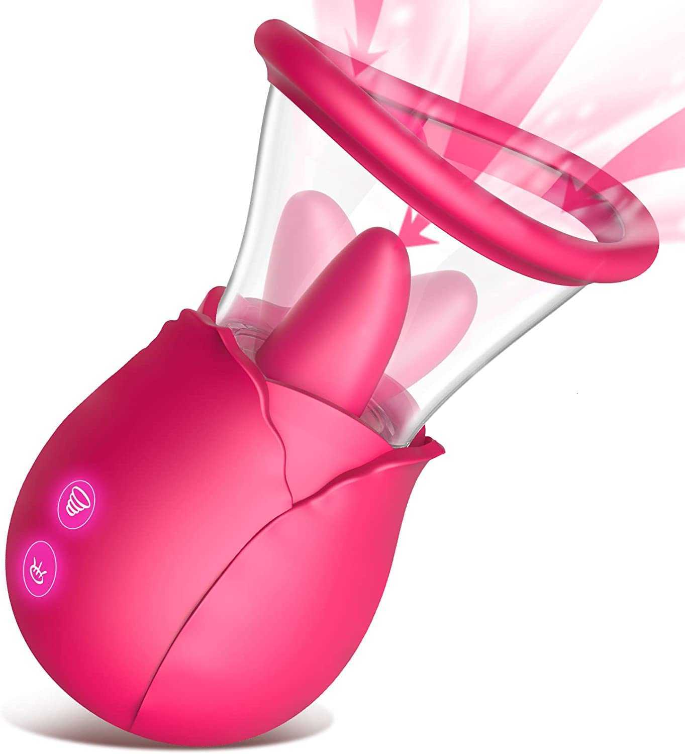 Sex Toy en 1 2 Vibromasseur Rose à Sucer pour Femme - Brafzid Clits Mamelons Pompe à Vide Sucker Masseur avec Ventouse Amovible 7 7LGQ