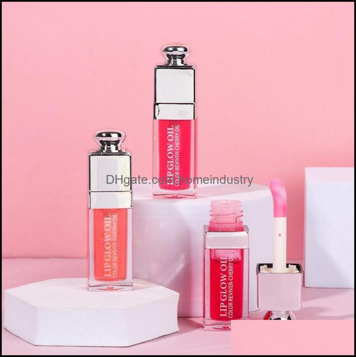 

Lip Gloss Lip Gloss 6Ml Crystal Jelly Hydrating Care Oil NonSticky Forma Subtle Shine Glow Tinted Sheer Color Plumperlip Drop Del1644661, Coral