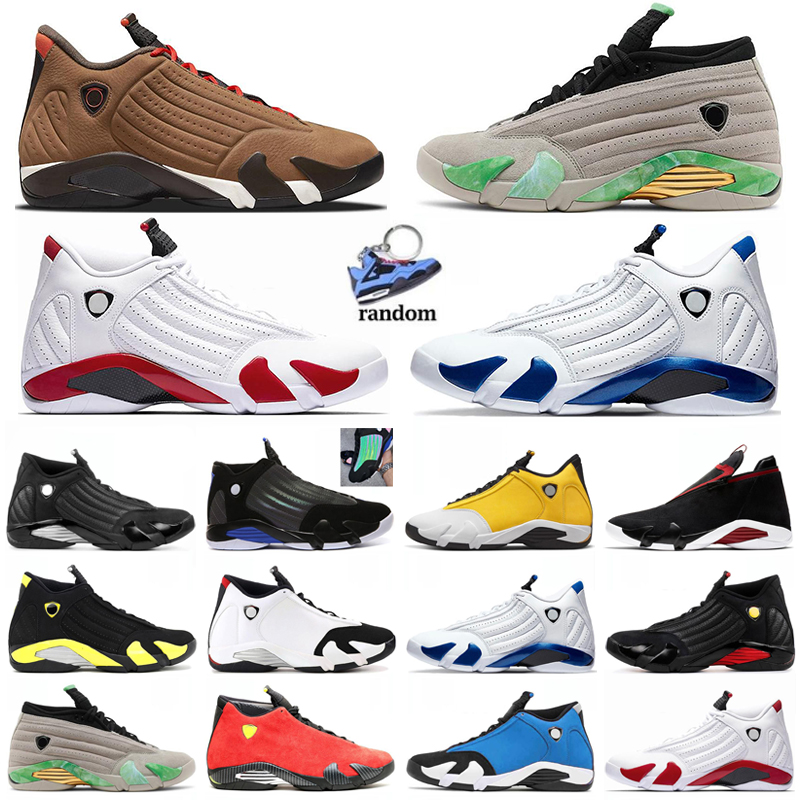 

New 14 14s Basketball shoes retro Stealth golf maniere black university blue utility reverse flu game Red toro Winterized Brown men sneakers size 40-47, #45