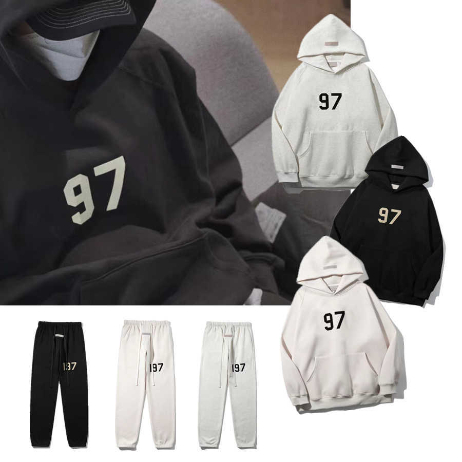 

2022 ESS hoodies for men women pullover hoody sweatshirt long sleeve loose hooded sweater black cotton streetwear clothing fleece insideDQAH, B1