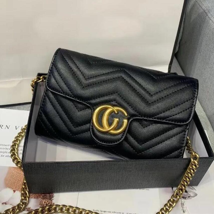 

Top-quality Women Chain Shoulder Crossbody Bags Lady Purse Messenger Bag Designer Handbags Wallets backpack female purse, Red