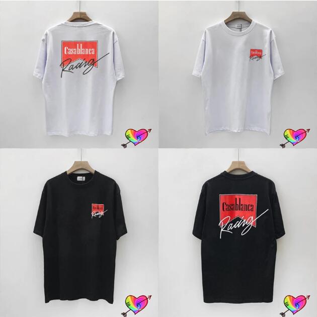 

2023 Black White Tee Men Women Tees Casual Cotton T-shirt Graphic Tops Short Sleeve