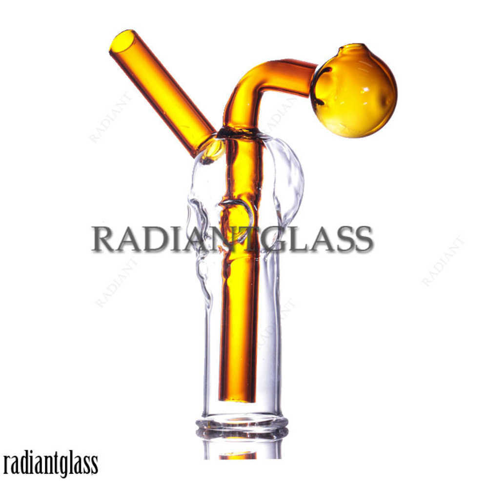 

Hookahs Glass Small Bubbler Bong Water Pipes Oil Burner Bowls Skull Shape Hand Bubblers with Percolator Wholesale China