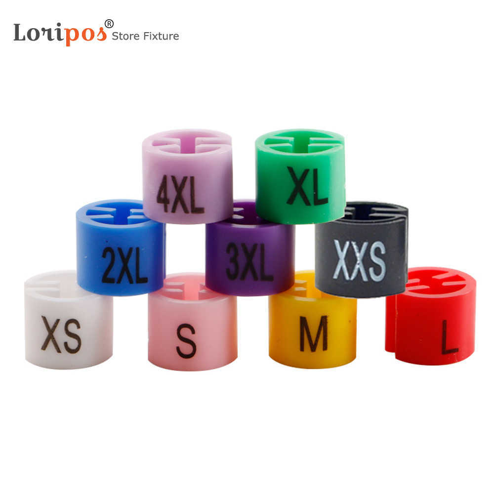 150pcs Plastic Clothes Hanger Size Markers Color-coding Hanger Sizes Hangers Tags Marker Garment Size For Wire-image-828036718