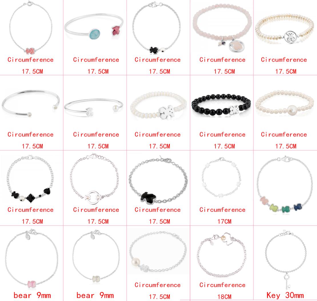 

2021 100 925 sterling silver classic cute bear bracelet high quality fashion good female jewelry factory whole factory direct7257398