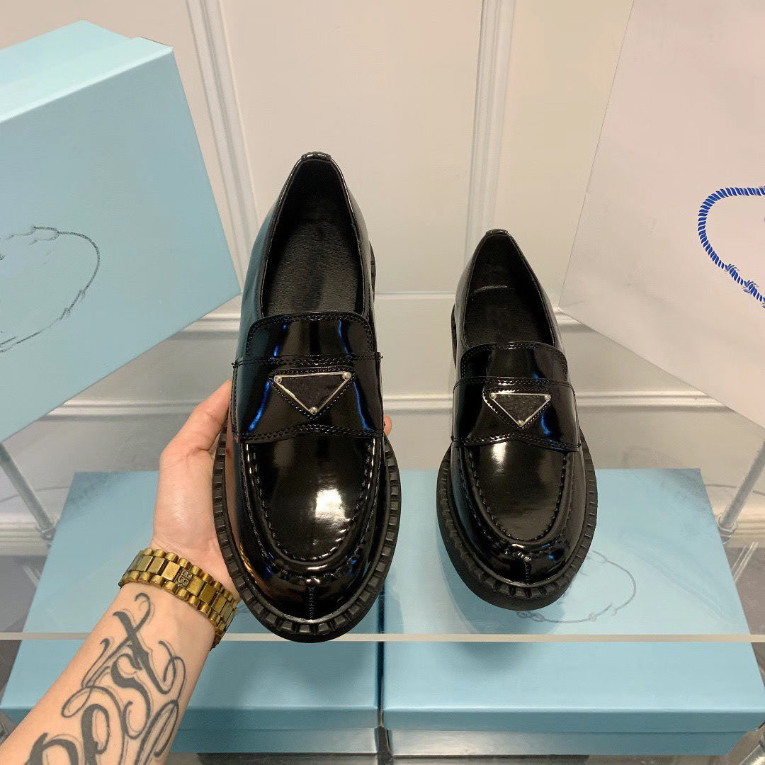 

Fashion dress shoes women's wedding party high-quality leather high-heeled flat shoesbusinessshoescasual shoes social pudgy, Blue