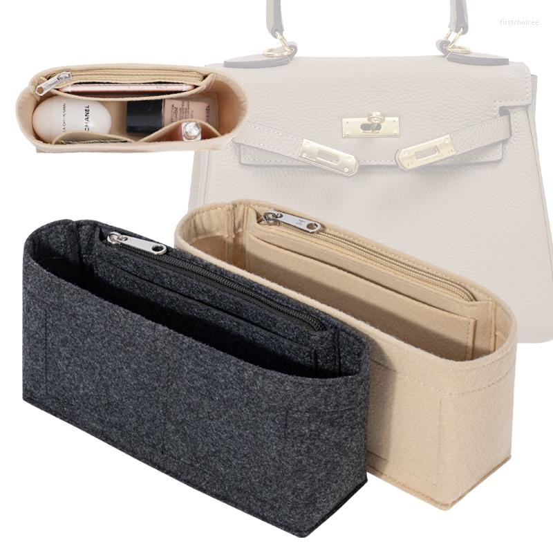 

Storage Bags For Kelly 25/28/32 Brand Women's Insert Felt Cloth Travel Portable Organizer Cosmetic Bag Girl Toiletry Liner
