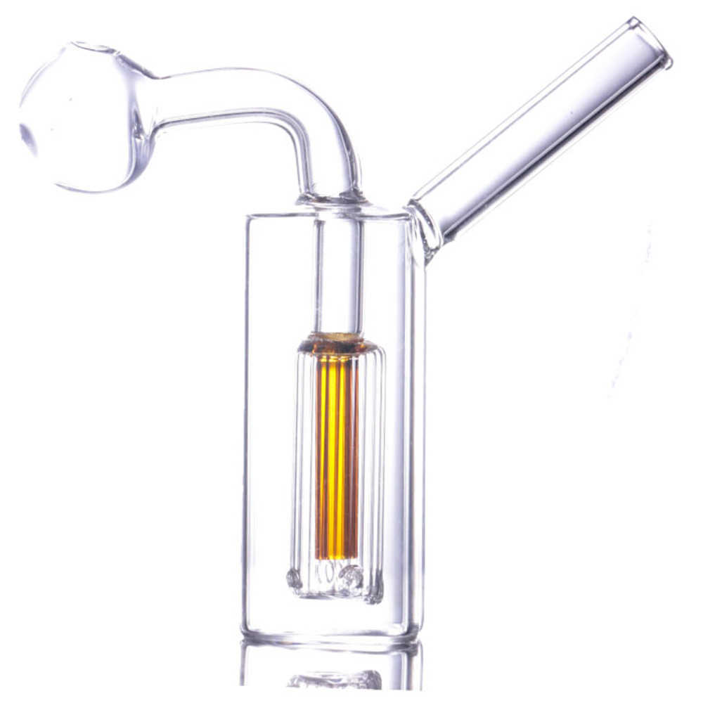 

Hookahs Mini Thick Glass Oil Burner Bong for Clear Dab Rigs Water Bubbler Pipe Simple Design for Smoking Accessories