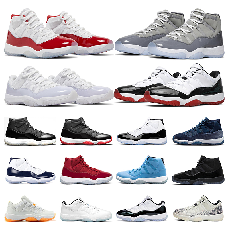 

Cherry 11s Mens Basketball Shoes jumpman 11 low Cool Grey 25th Anniversary Bred Concord Women Midnight Navy Velvet Iridescent Outdoor Trainer Sneakers