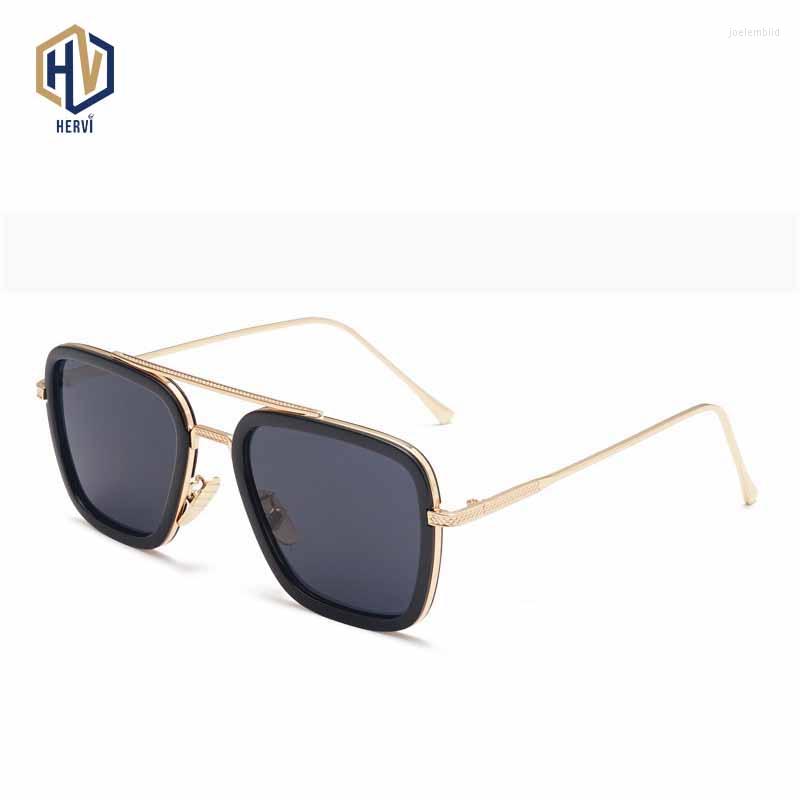 

Sunglasses Fashion Square Sun Glasses Men Women Double Beam Thread Metal Big Frames Gradient Eyeglasses UV400 Frame