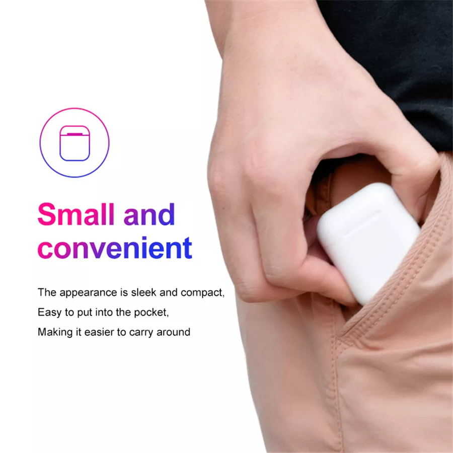 

TWS Cell Phone Earphone Bluetooth earplug headset compatible with 5.0 waterproof and microphone suitable for iPhone Pro4 headset smartphone, Black