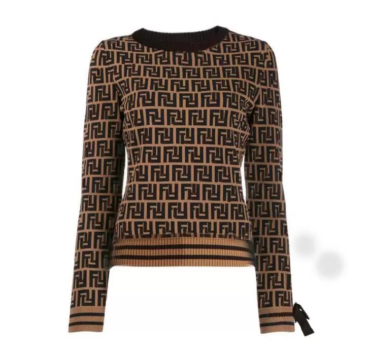 Pull femme automne col rond rayé mode manches longues femmes haut de gamme Jacquard Cardigan tricot chandails manteaux