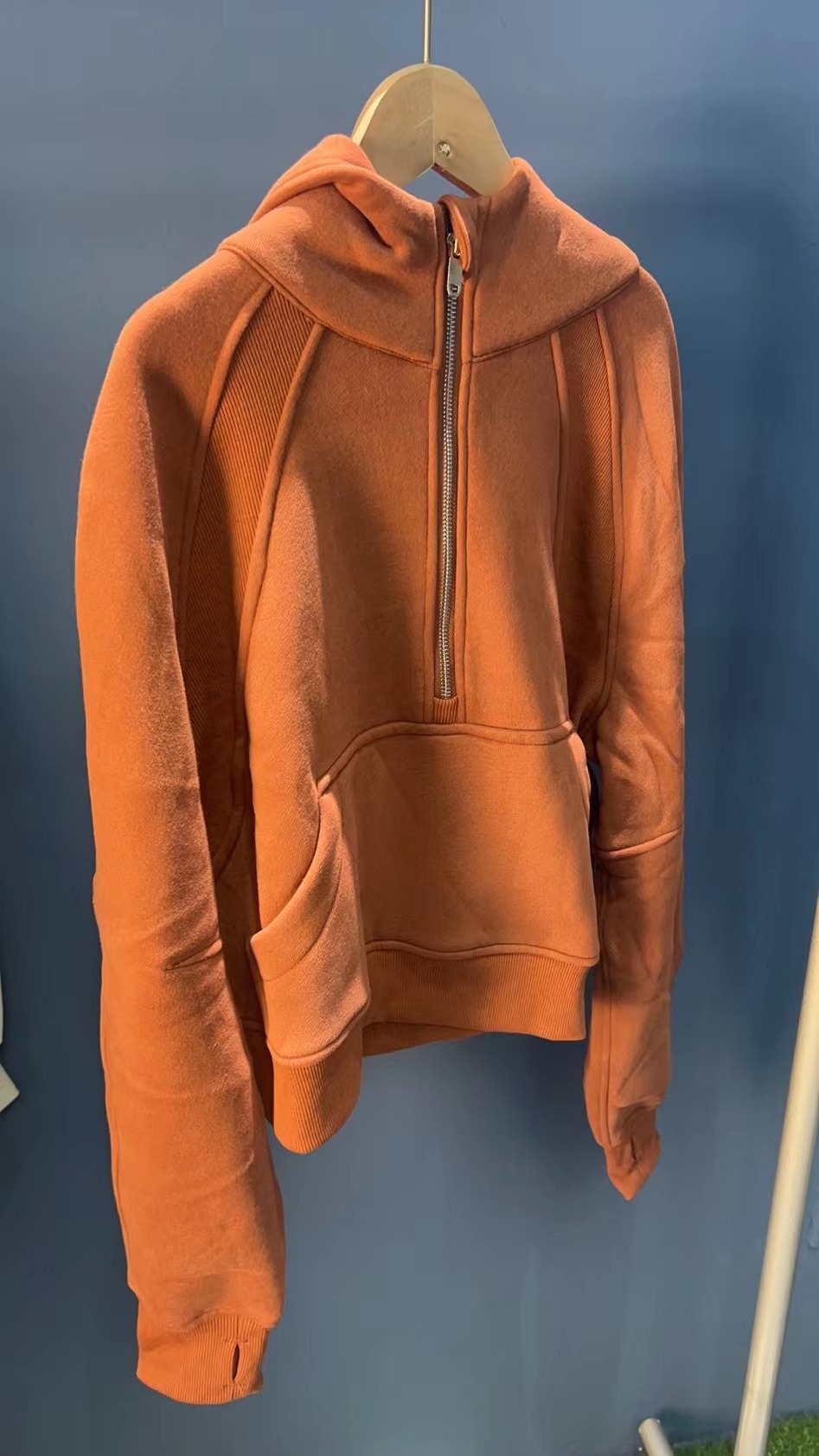 

LUU Women Designer Jackets Coats Clothing Tracksuit Yoga Clothes Womens Sports Half Zip Hoodie Loose Autumn Winter Wrinkle resistant Fleece Warm Fitness Coat Top, With 0