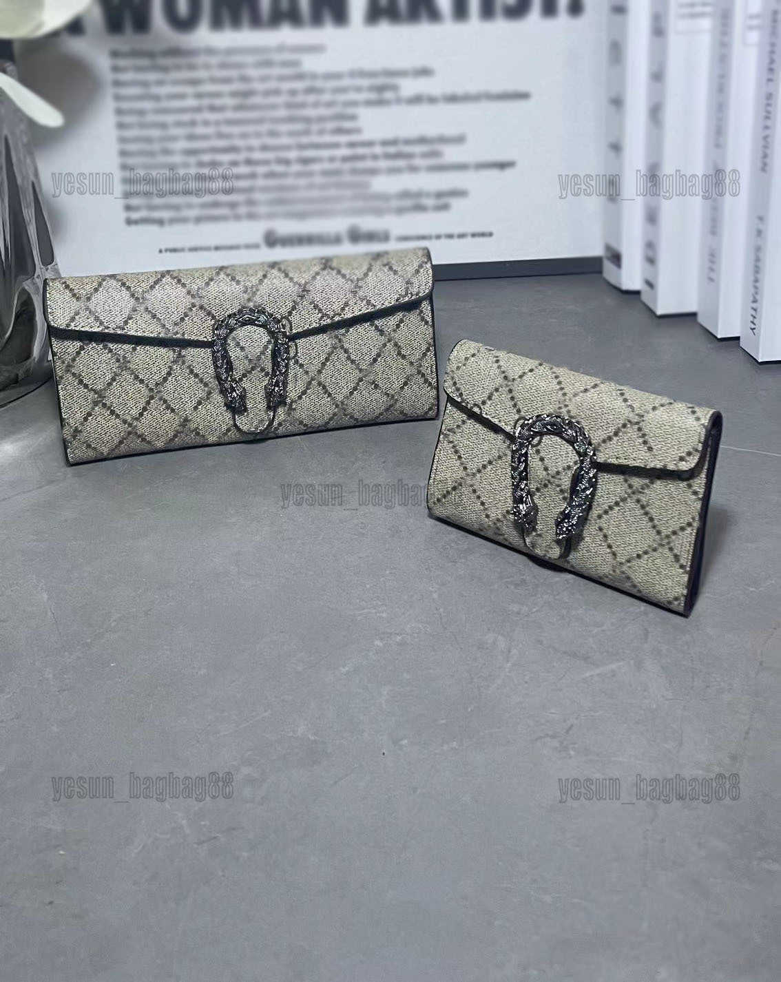 

Luxurys Designers Women GGity Wallet Short Long Two Headed Snake Wallets Bags Card Holder Carry Button Mens Hand Holding Bag Purses