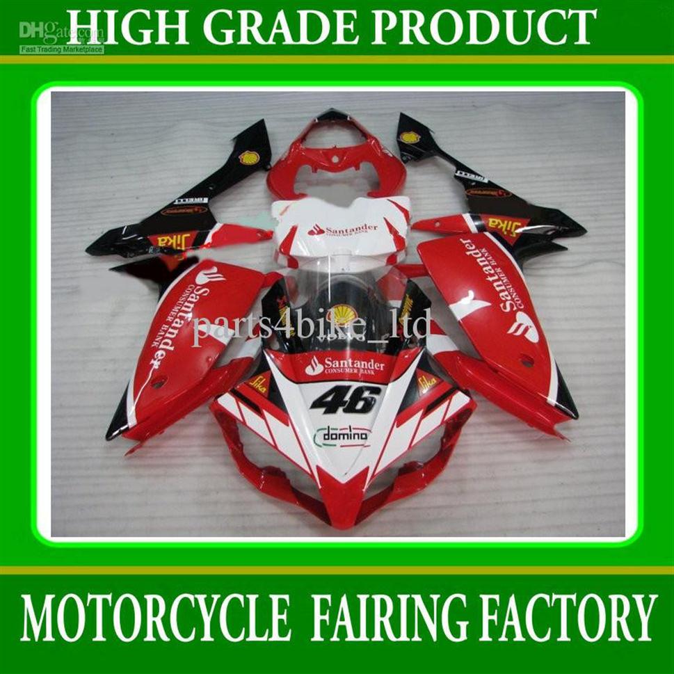 

Fairing kit for YAMAHA YZFR1 07 08 YZF-R1 07 YZF R1 2007 2008 fairings Santander red white body RX5z301I, Same as picture