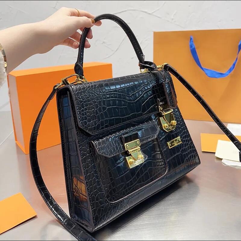 

HH Designer Women Lvs Briefcase Crossbody Tote Bag France Luxury Brand Alligator Leather Bussiness Shoulder Bags Lady Cross Body Strap Attache Case Office HandbagS, #6