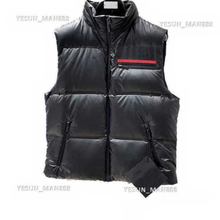 

Men's Parkas Designer Luxury PRADs Classic Jackets Down Mens Women Winter Stand Collar Sleeveless Vest Coats Outdoor Warm Casual Puffer Jacket 2023