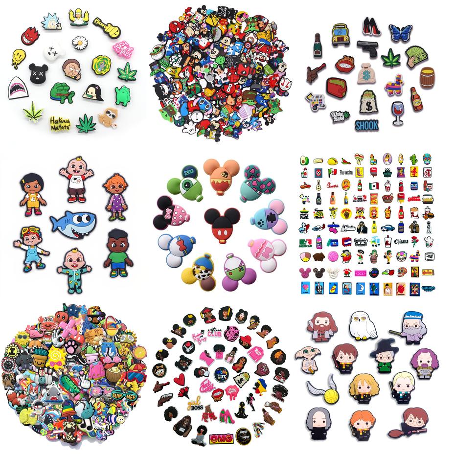 

Shoe Parts Accessories Shoes Charms For Croc Cute Pvc Cartoon Decoration Diy Clog Sandals Bracelets Kid Girls Boy Teen Party Favor G Aml1I