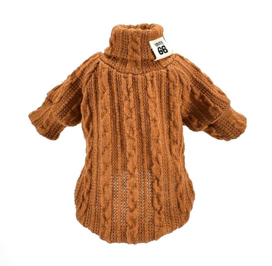 

Pet Winter Knitted Dog Clothes Warm Jumper Sweater For Small Large Dogs Clothing Outfit Jersey Perro Jerseys Apparel1154554, Black
