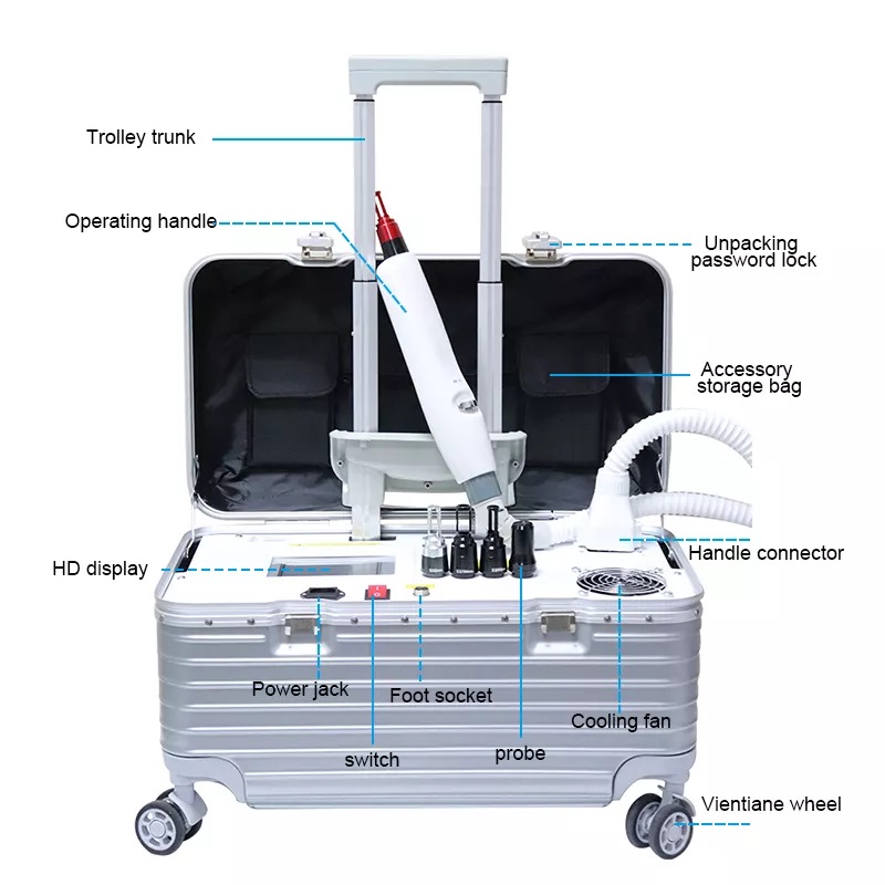 

Non Invasive Pull Rod Eyebrow Washing Machine Q Switched Picosecond Laser Tattoo Removal Leather Seconds Portable Beauty Salon Spot Removing