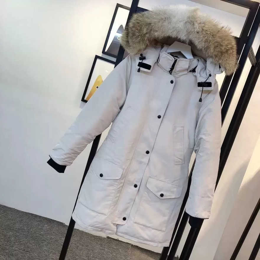 

designer down jacket winter jackets sports mens puffer jacket women Parka white duck windproof parker long leather collar cap warm real wolf fur stylish coats
