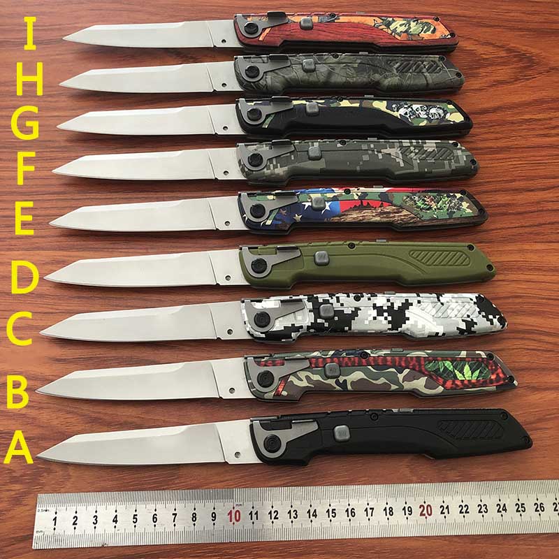 

New 11 Inch Italian Godfather Automatic Pocket Knife 9 Model Mafia Stiletto Horizontal Single Action Auto Tactical Camping Hunting Survival Knives UT88 UT88 BM 3300