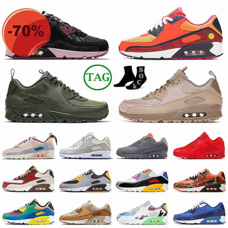 

Original 90s Running Shoes 90 Men Women AirMaxs Triple Black White Bacon Rose Pink Infrared Hyper Grape Easter Viotech Laser Blue Light Bone, 36-45 surplus black