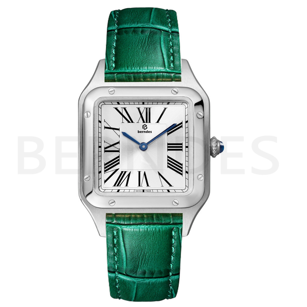 

Fashion Women's Watch Quartz Movement Cow Leather Band Multi color Choice Stainless Steel Case Sapphire Glass for Dating, Box 19