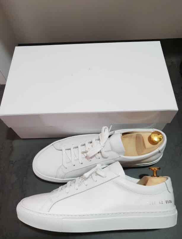 

Luxury brand men casual shoes PROJECTS Achilles Low suede sneakers white calf leather soft sneaker lace up Projects- outdoor trainers flats with box