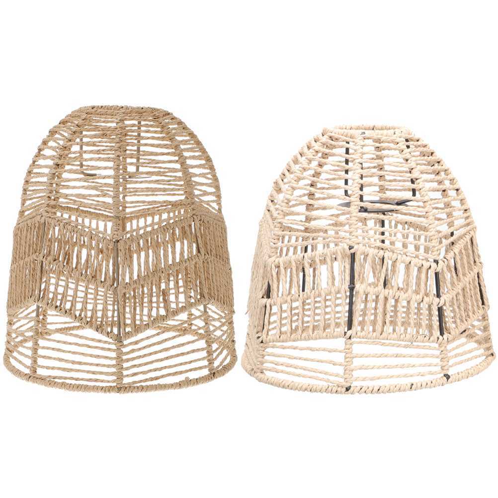 

Lights Shade Lamp Light Rattan Cover Chandelier Wicker Pendantshades Ceiling Lampshade Covers Farmhouse Rustic Chinese Seagrass Bulb 1212
