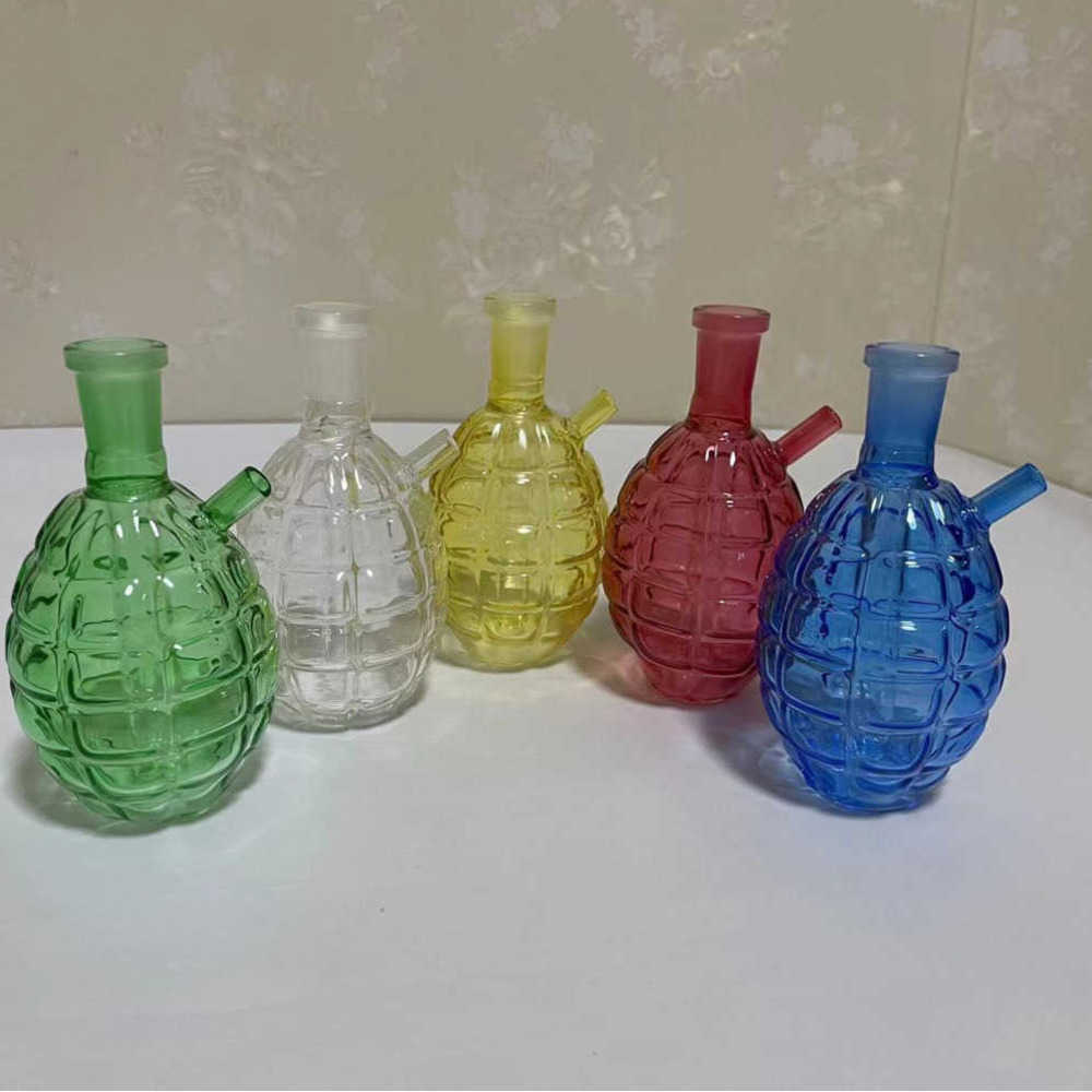 

Grenade bubbler oil burner pipe set Glass Bong Hand Pipes Hookahs Dab Rig Blunt Bubblers Recycler Water Pipe