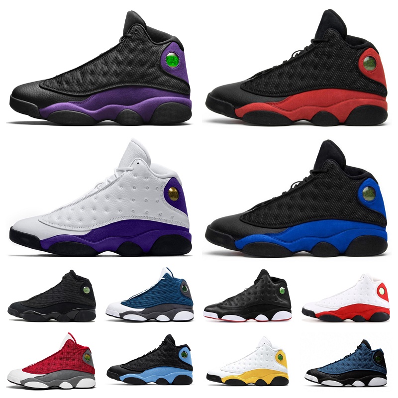 

Retro 13s mens basketball shoes Jumpman 13 University French Brave Blue Del Sol Obsidian Flint Starfish Black Cat Bred Court Purple mens trainers outdoor sneakers, Bubble package bag