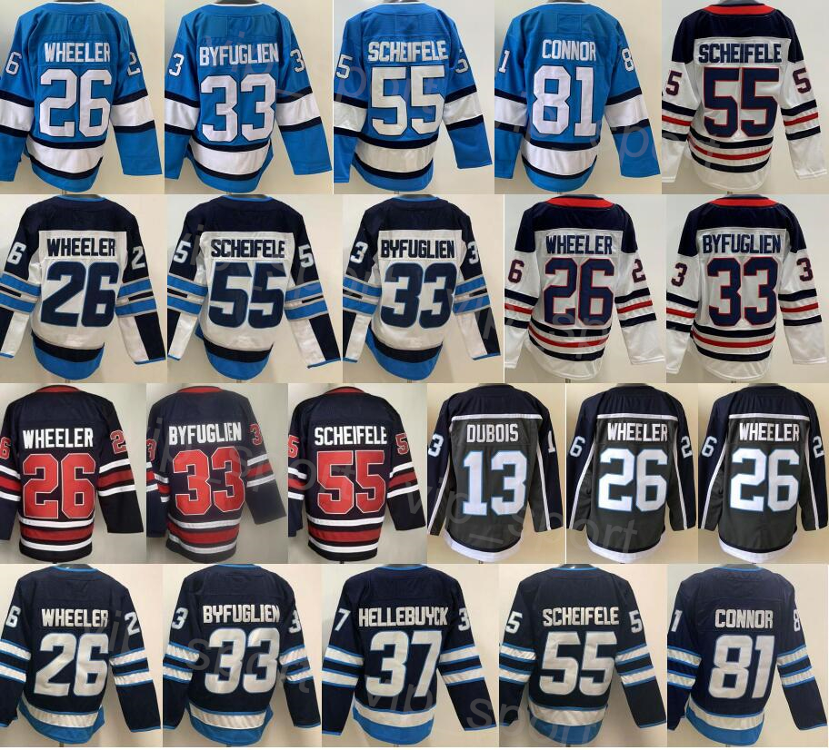 

Reverse Retro Hockey 81 Kyle Connor Jersey Heritage Classic 33 Dustin Byfuglien 13 Pierre-Luc Dubois 26 Blake Wheeler 55 Mark Scheifele 37 Connor Hellebuyck Team, White