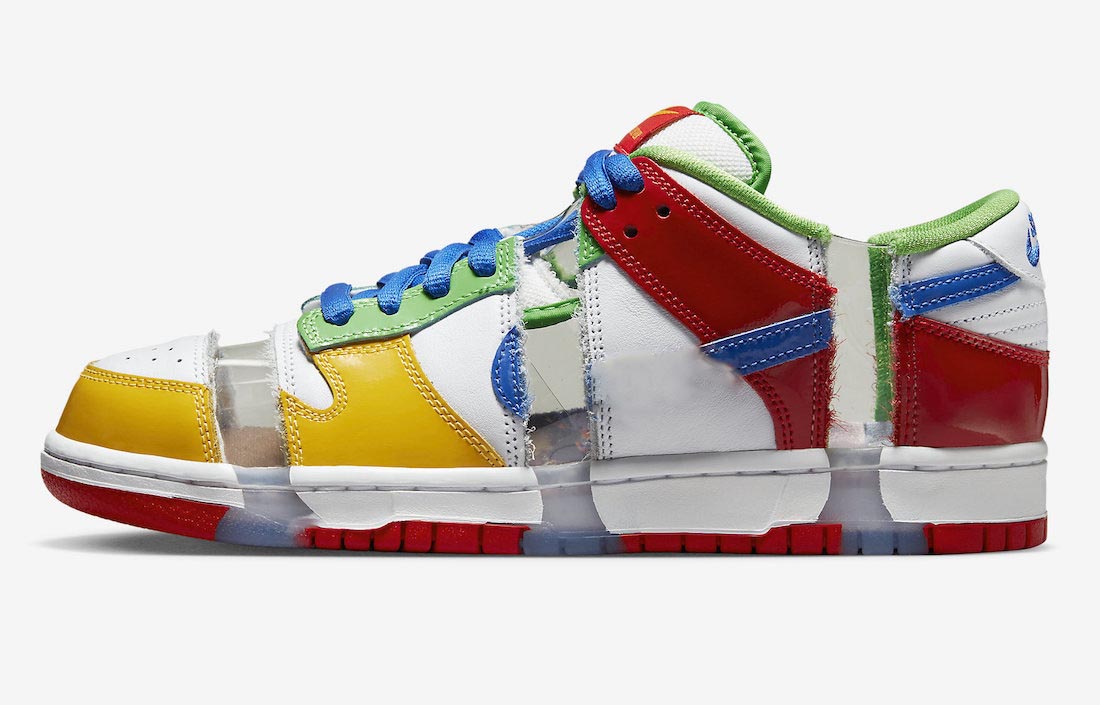 

Wholesales Outdoor Shoes Sandals Authentic E Bay Dunks Sandy Bodecker Low Women Splicing Montage Yellow Red Blue Green White Outdoor Sport Chicago Dunks