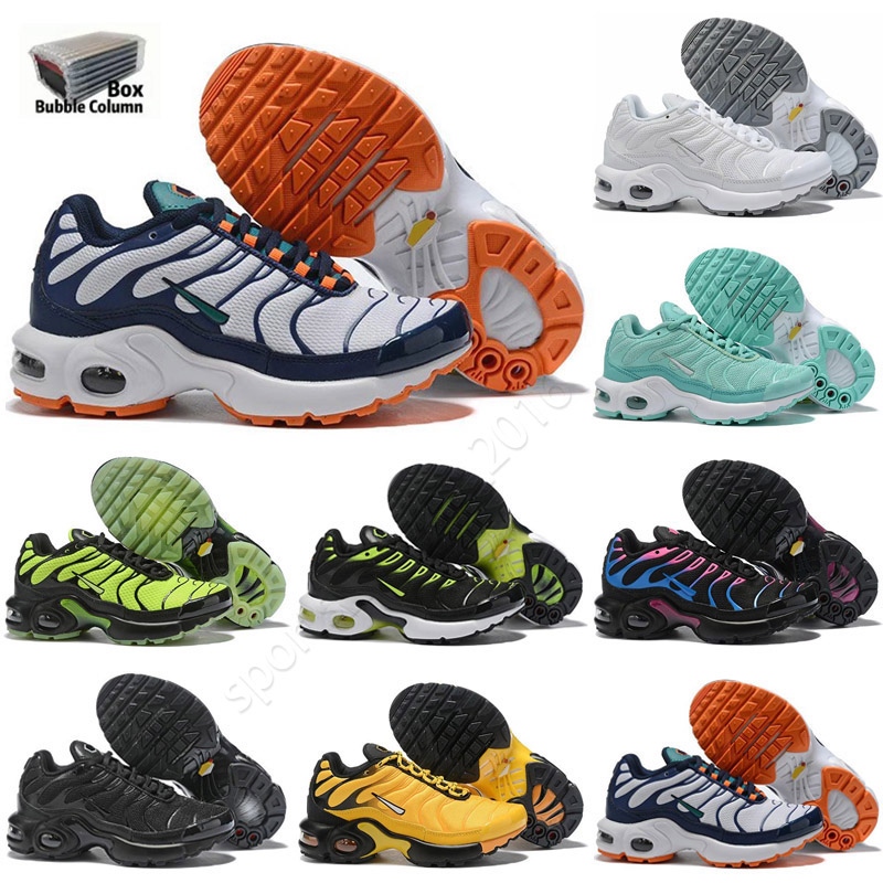 

2023 TN Kids shoes Triple black Infant Sneakers Rainbow Children sports shoes girls and boys Tennis 24-35, Color 7
