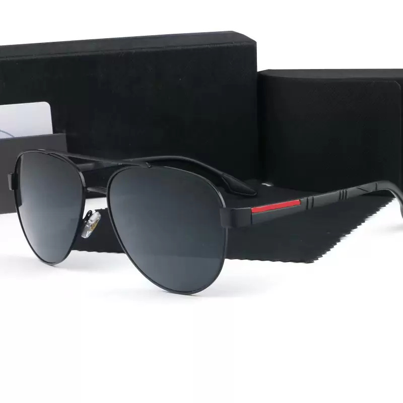 

polaroid Oval luxury pradas sunglasses for men designer Goggle summer shades polarized eyeglasses black vintage oversized sun glasses of women male sunglass