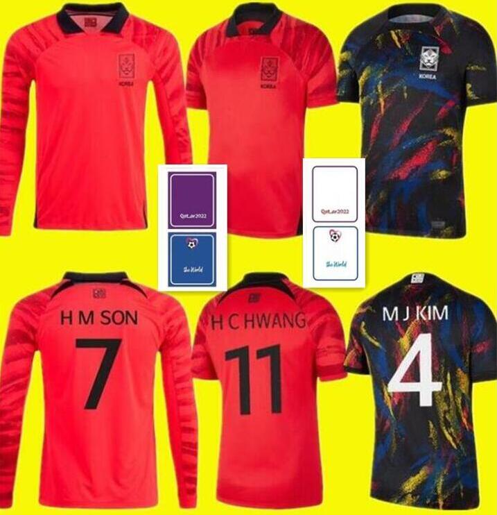 

South Korea 2022 soccer jerseys home away SON UJ HWANG KIM HWANG LEE JEONG SUNG LEE KWON 2023 JERSEY FOOTBALL SHIRTS WOMEN kids red 22 23 set full kits