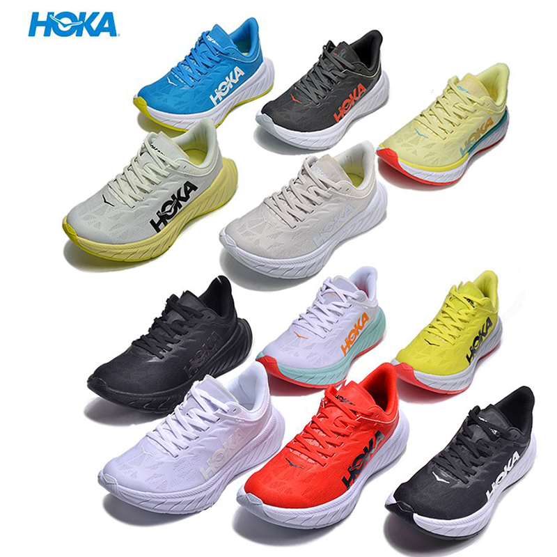 

Designer Hoka One One Mens Running Shoes Carbon x 2 Hokas Shoe sneaker Triple black White Goblin Blue fog floral seeweed brown Men women Sports Sneakers Trainers, 7# triple black