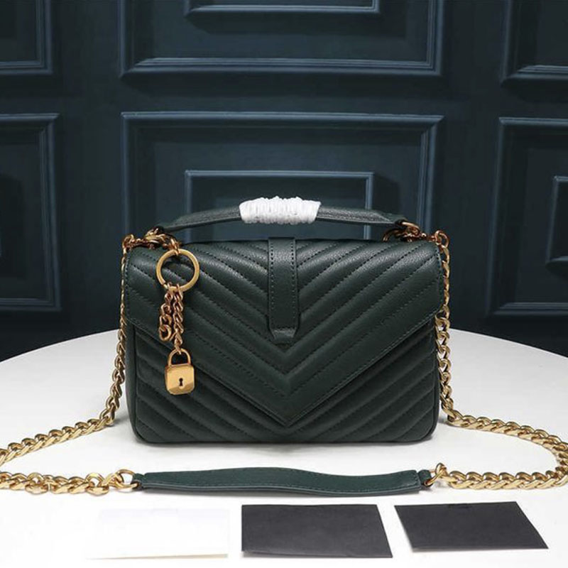 

Luxurys designer bags large capacity real leather bag chain purse flap Messenger Clutch Bag envelope Mini Pochette card holder medium ladies green handbags black, Beige.silver