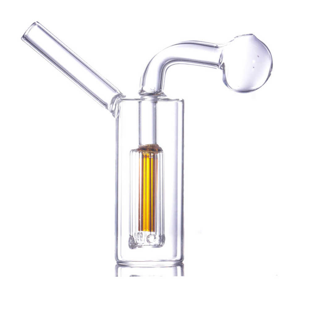 

Hookahs Mini Thick Glass Oil Burner Bong for Clear Dab Rigs Water Bubbler Pipe Simple Design for Smoking Accessories