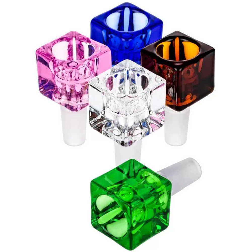 

Hookahs 14mm glass bowls with high quality 6 styles NEW ARRIVE for bongs colored bowls 14 male very thick water pipe