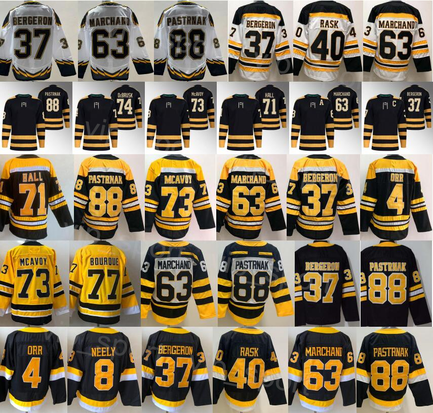 

Hockey Winter Classic Charlie McAvoy Jerseys Reverse Retro Tuukka Rask Jake DeBrusk Taylor Hall Bobby Orr Cam Neely Patrice Bergeron Brad Marchand David Pastrnak, Black