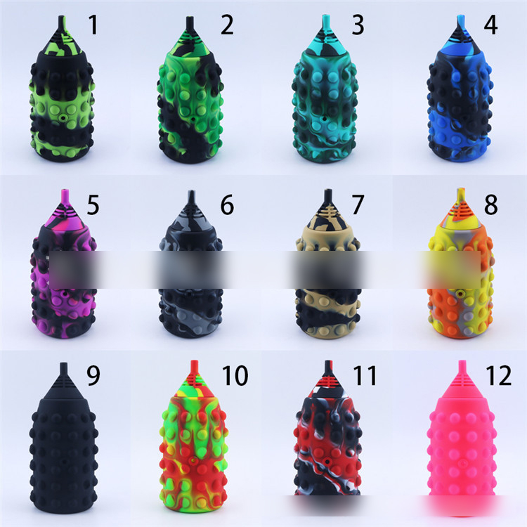 

7.2" Hookahs Silicone water pipe creative shisha squeezing pipes for smoking