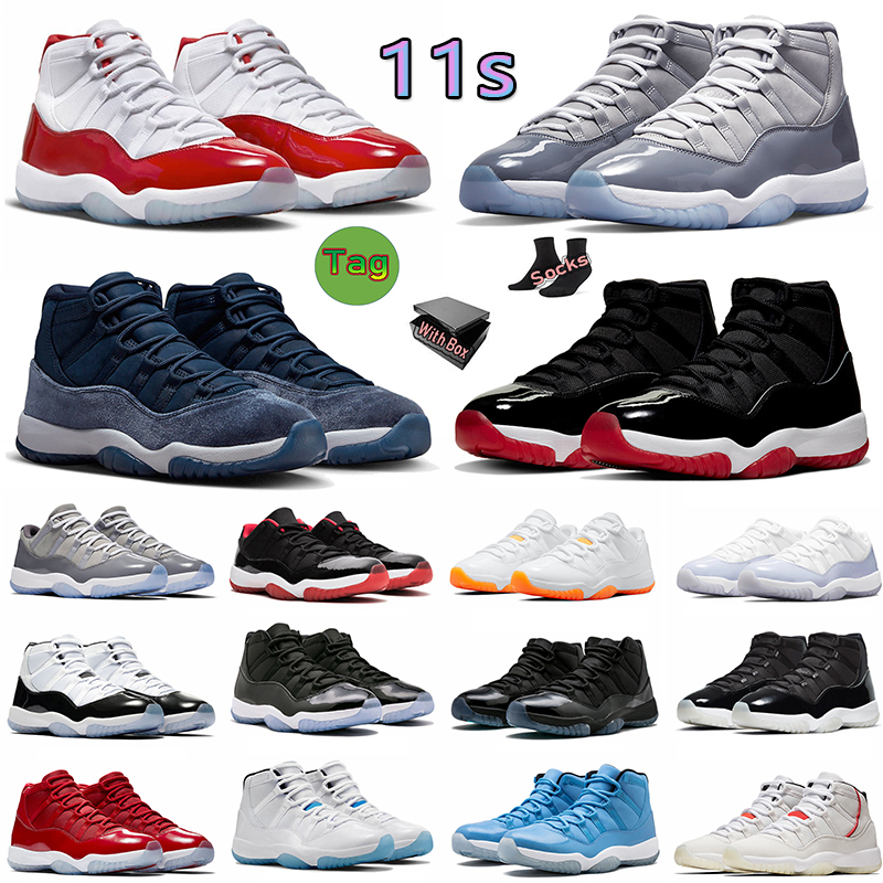 

Cherry 11s Basketball Shoes Retro Jumpman 11 Cool Grey Midnight Navy Concord Sneakers White Bred High Space Jam Pure Violet Women Mens dhgate trainers outdoor sports, B12 low cherry 36-47