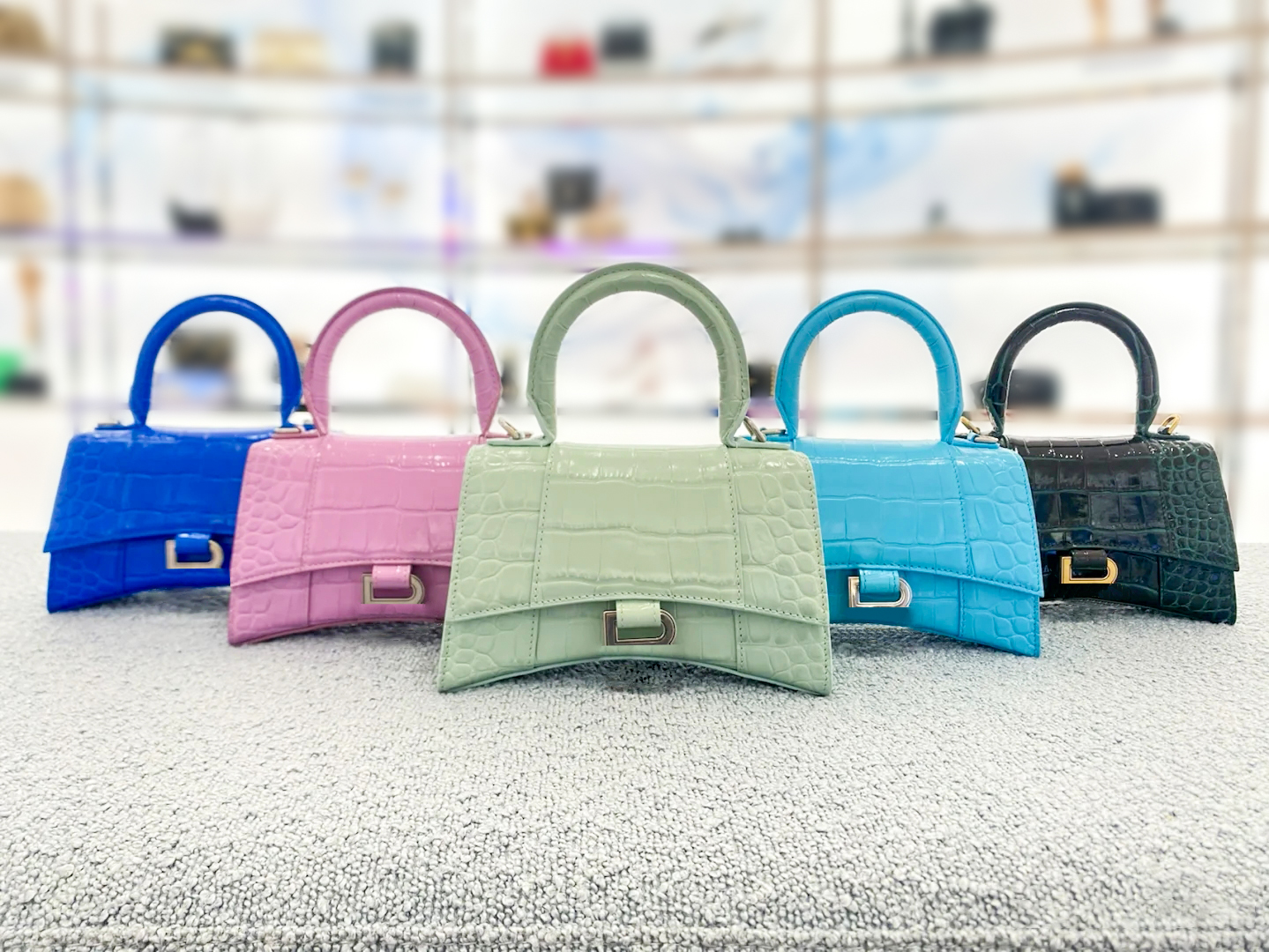 

Luxurys Designers hourglass bag crocodile pattern Metal Brand Logo Genuine leather crossbody Women's men tote wallet Shoulder Evening famous handbag pochette bags, Orange alligator-silver l0g0