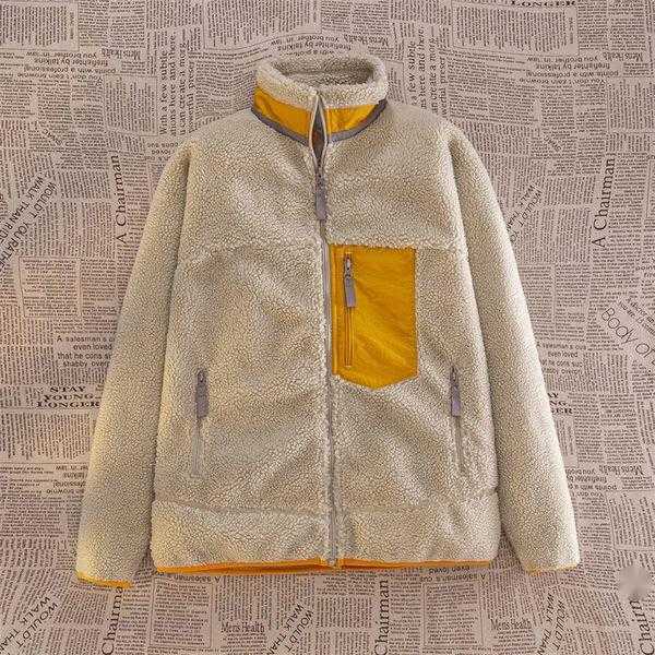 Patagonias Men Fleece Jacket Classic Retro Mens Thick Warm Down Designer Models Lamb Cashmere Stand Collar Couple Winter Coat w2z5BKF